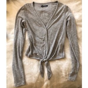 Heather Tied up Cardigan